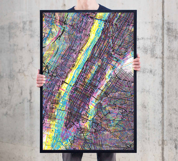 Psychedelic Art of NYC Manhattan