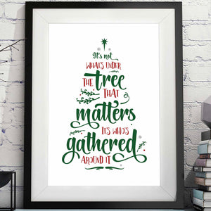 It's not what's Under the Tree that Matters, it's who's Gathered Around it image