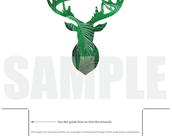 deer outline image