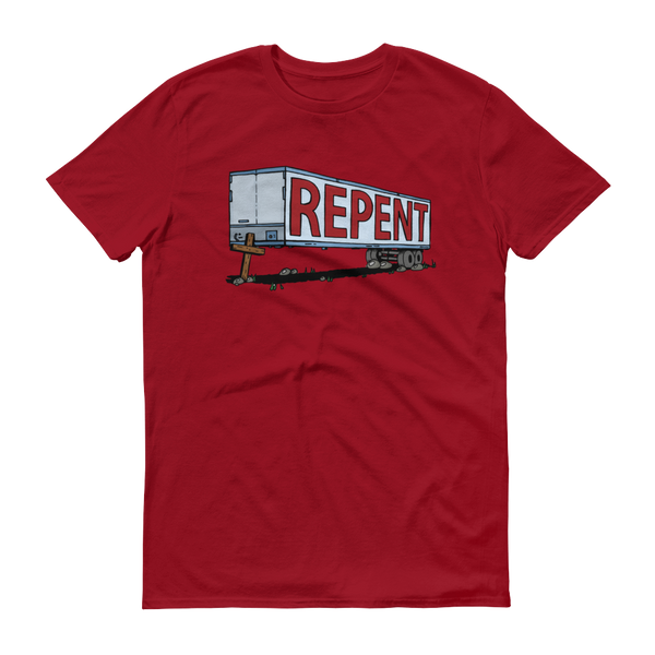 Repent Cross Trailer - Christian Shirts