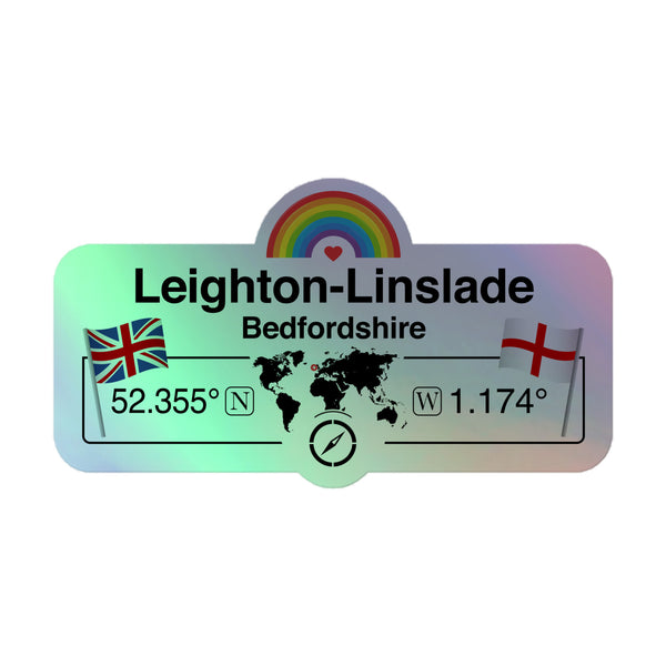 UK Town Holographic Sticker