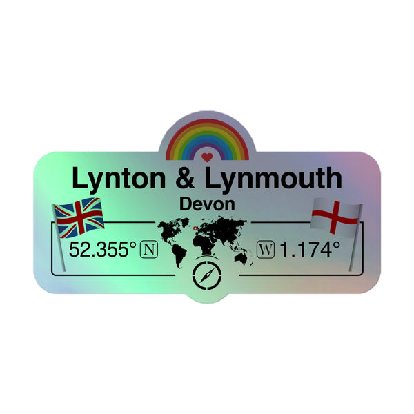 UK Town Holographic Sticker