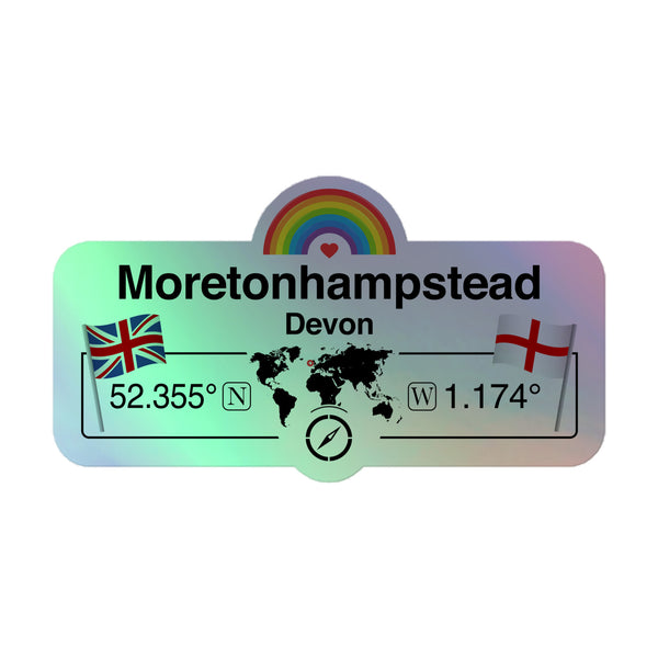 UK Town Holographic Sticker