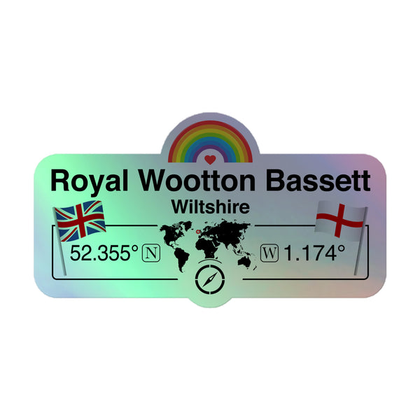 UK Town Holographic Sticker