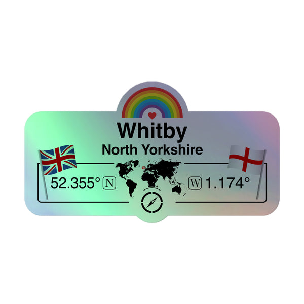 UK Town Holographic Sticker