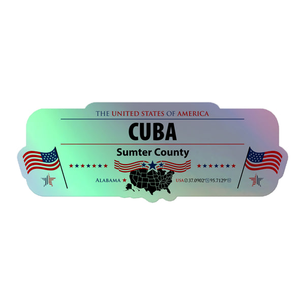 USA Holographic Indoor Sticker