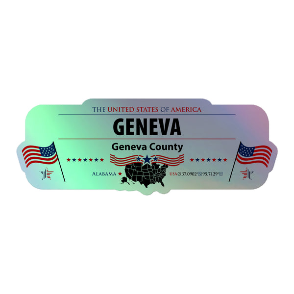 USA Holographic Indoor Sticker