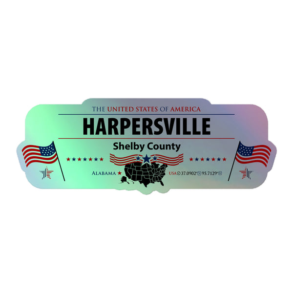 USA Holographic Indoor Sticker