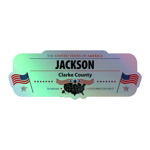 USA Holographic Indoor Sticker