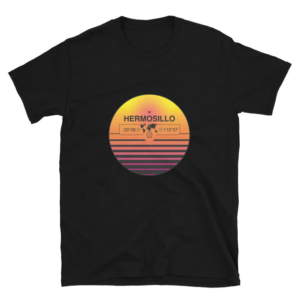 Hermosillo, Mexico Quality Retro Sunset Unisex T-shirt Gift