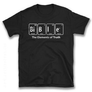 Bible Periodic Table of Elements Funny Christian Tshirt Meme Quote