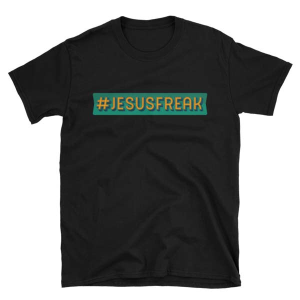 JESUS FREAK Christian Tee Shirt in black