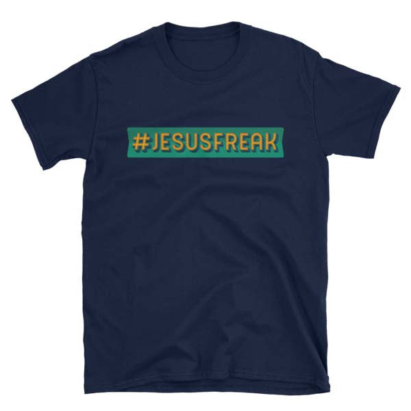 JESUSFREAK Christian Tee Shirt in Navy Blue