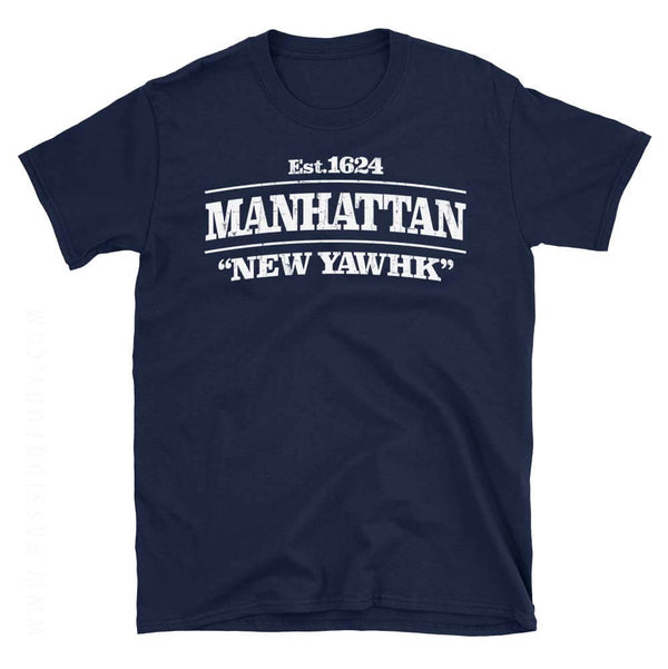 Manhattan New York Navy Blue Tee