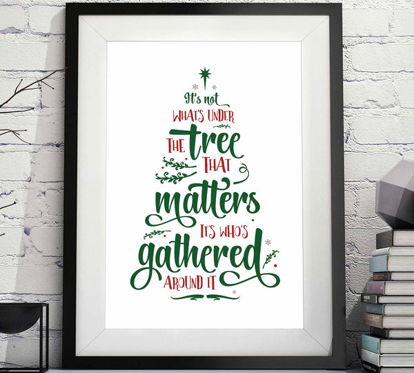 It's not what's Under the Tree that Matters, it's who's Gathered Around it image