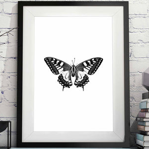 Black & White Butterfly Printable artwork