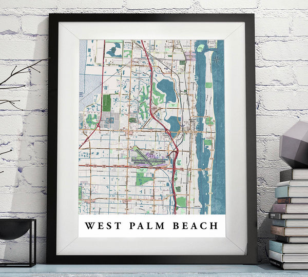 West Palm Beach Map Florida Printable