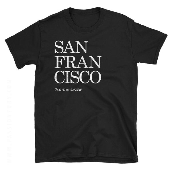 San Francisco City USA Tshirt Design black