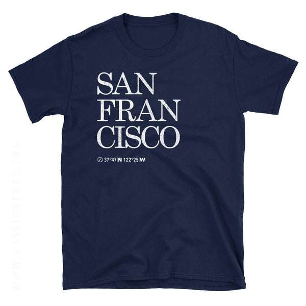 Navy Blue San Francisco City USA Tshirt