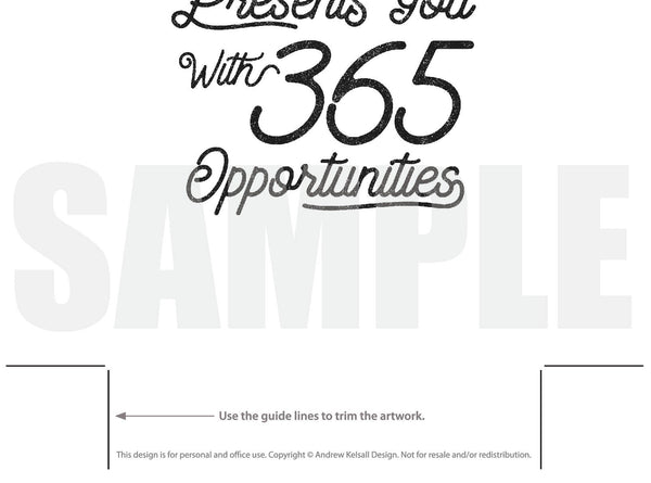 Opportunities Motivational Quote (Printable)