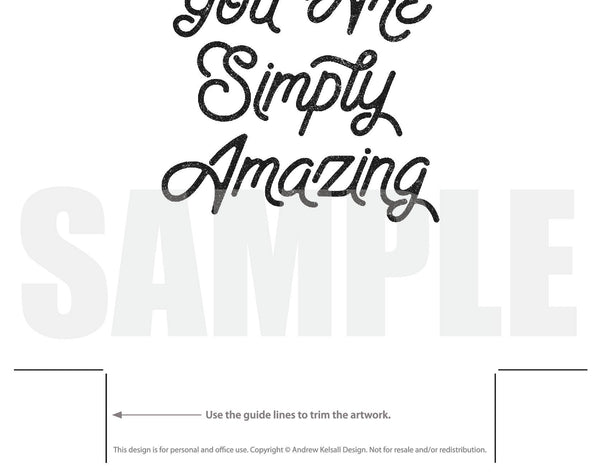 You Are Simply Amazing, Motivational Quote, Dorm Room Decor, Instant Download
