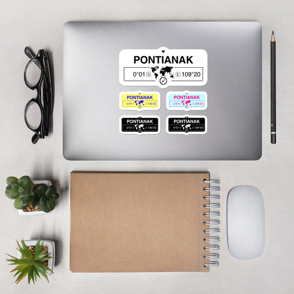 Pontianak, Indonesia High-Quality Vinyl Laptop Indoor Stickers