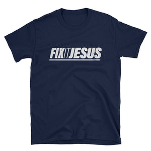 Fix It Jesus Christian Tee in Blue