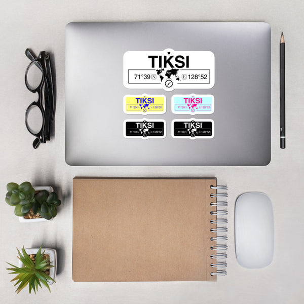 Tiksi Sakha Republic Stickers, High-Quality Vinyl Laptop Stickers, Set of 5 Pack