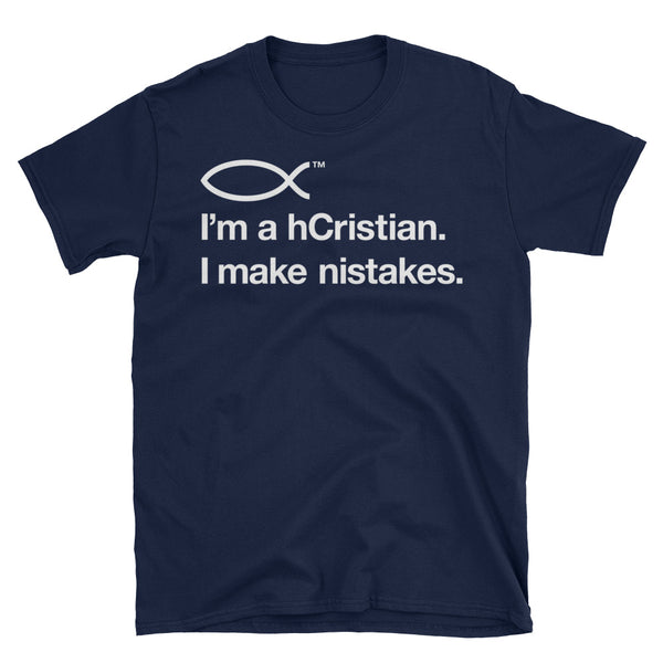 I'm a Christian T Shirt Design in Navy Color