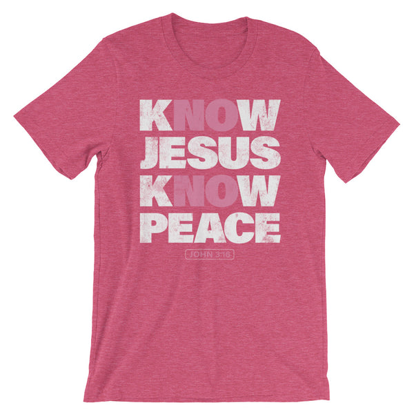 No Jesus No Peace T-Shirt in heather