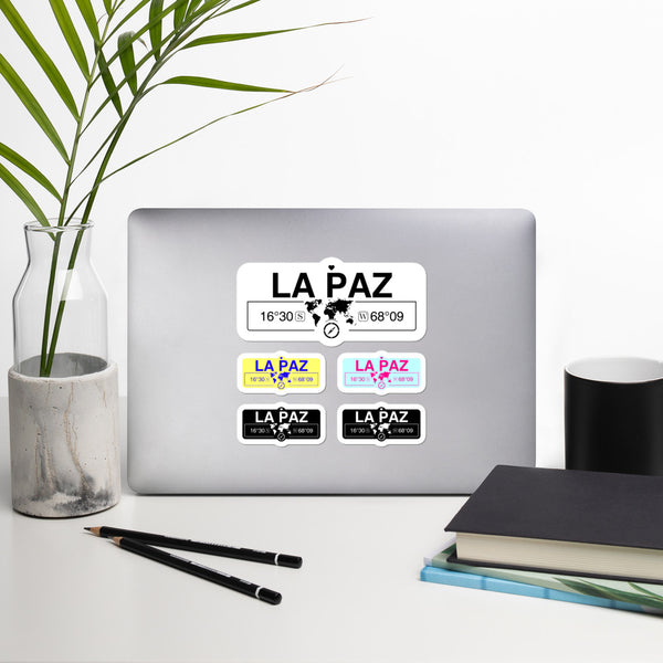 La Paz, Bolivia High-Quality Vinyl Laptop Indoor Stickers